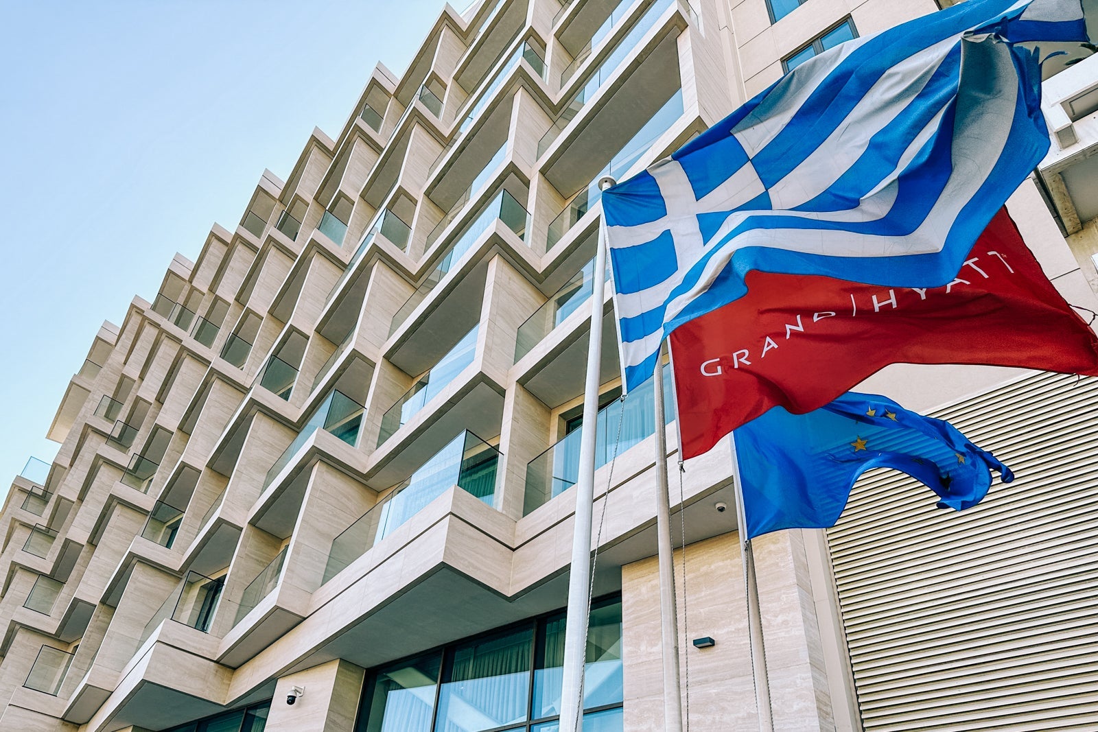 Exterior of the Grand Hyatt Athens