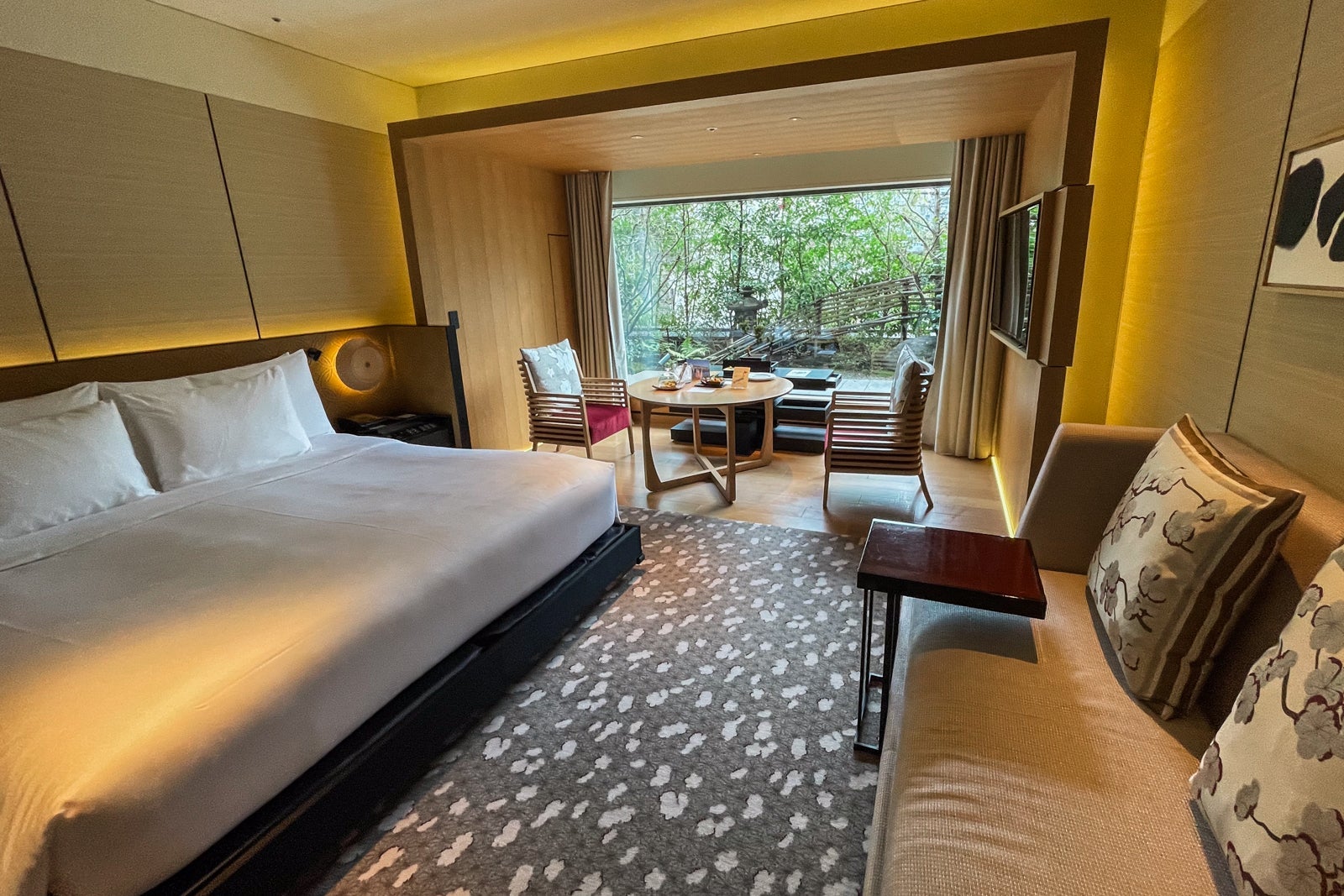 Garden-view room at The Ritz-Carlton, Kyoto