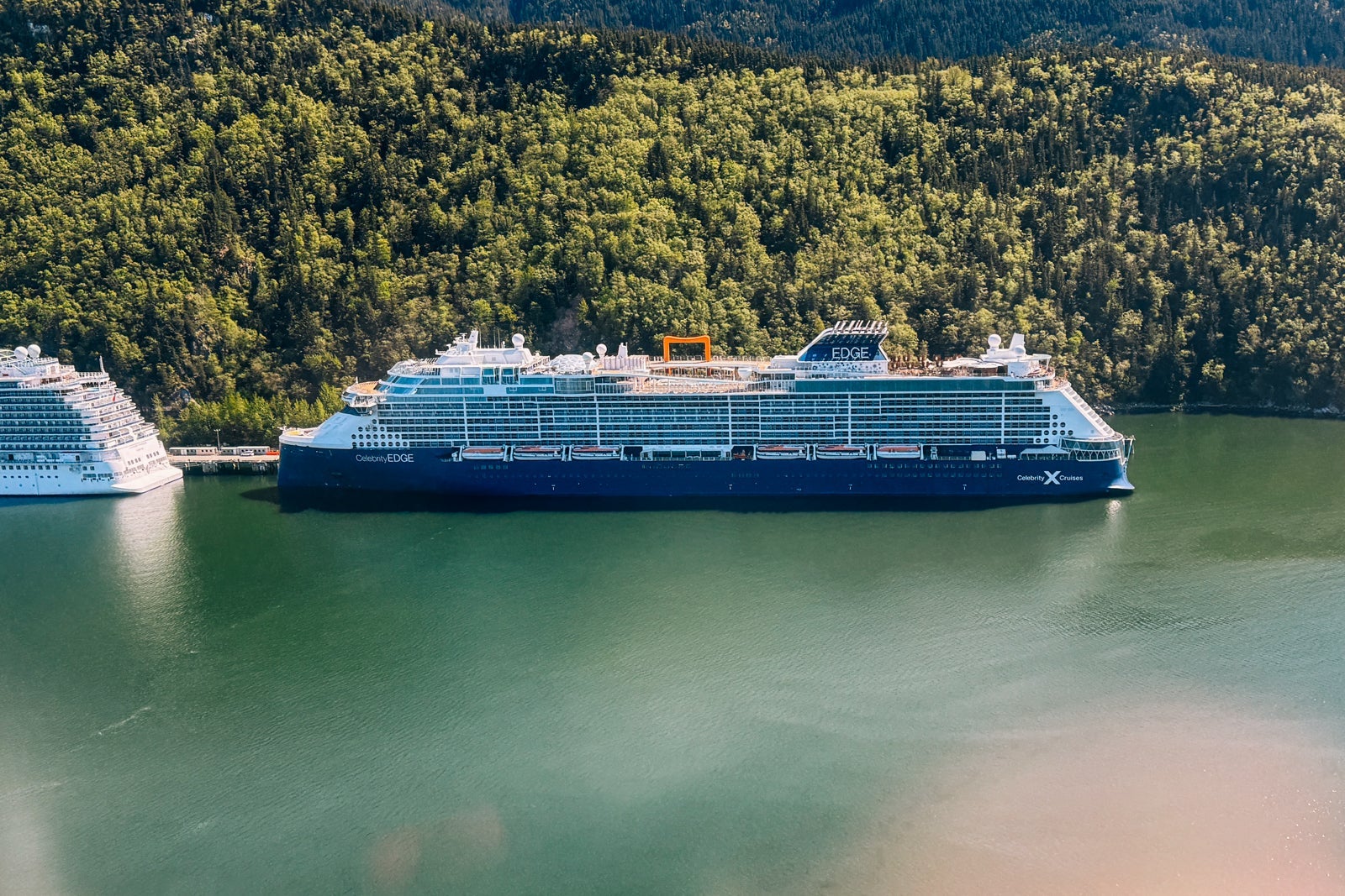 A cruise ship in Alaska