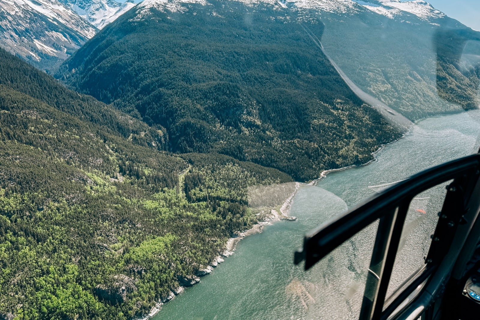 Aerial view of an Alaskan river