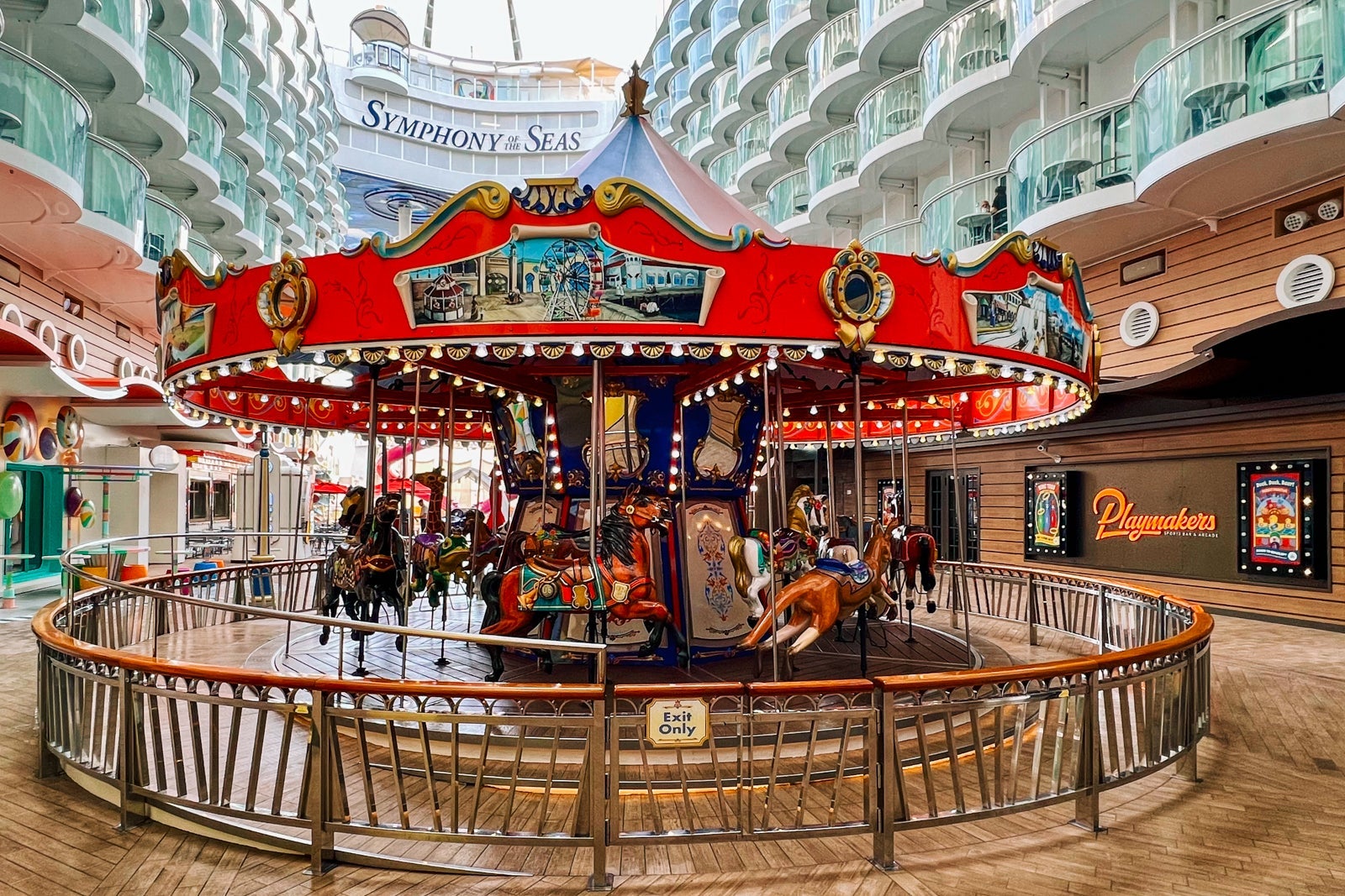 Symphony of the Seas Boardwalk area