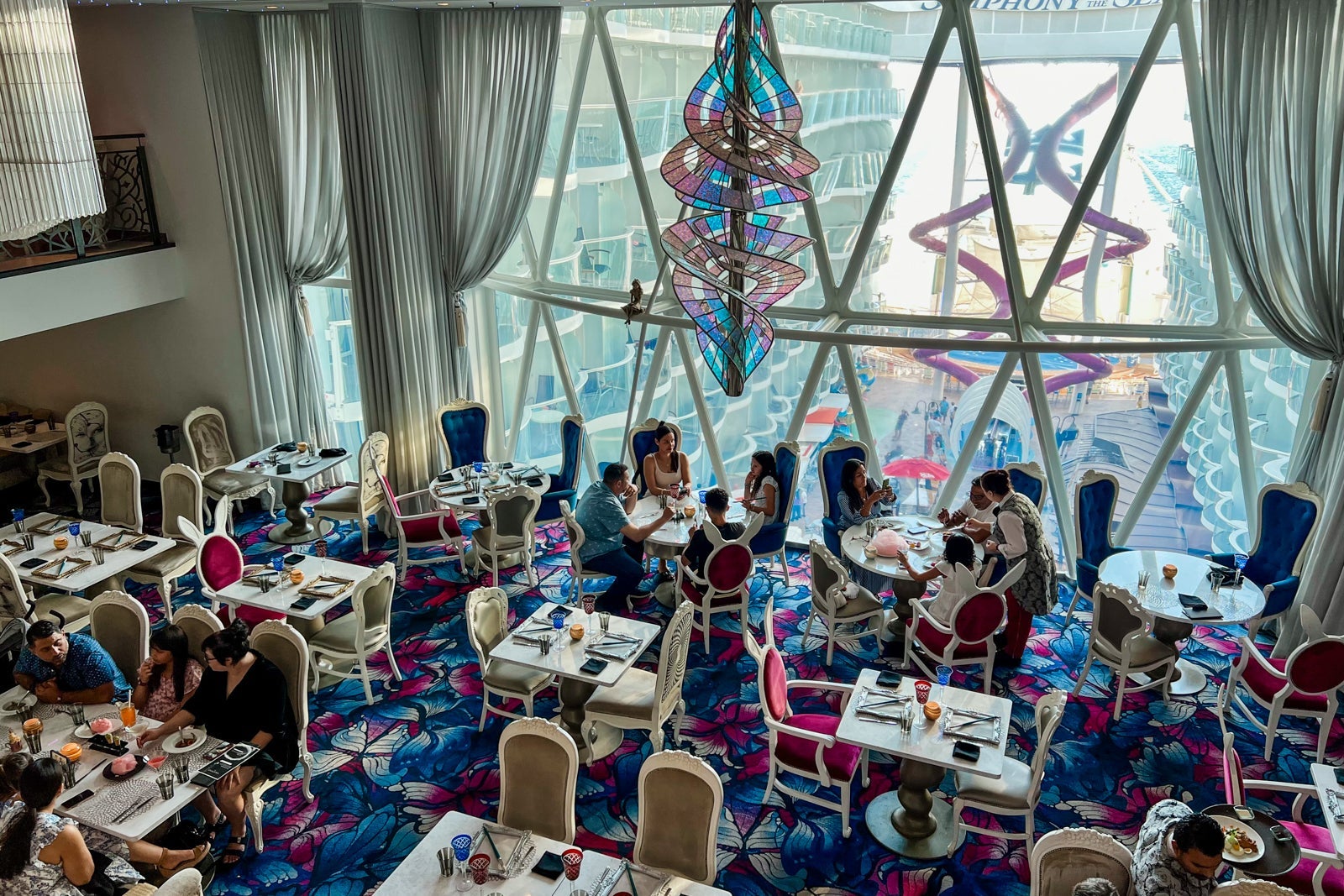 The Wonderland restaurant on Symphony of the Seas
