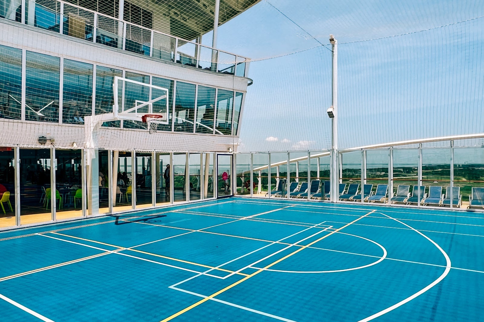 The sports court on Symphony of the Seas