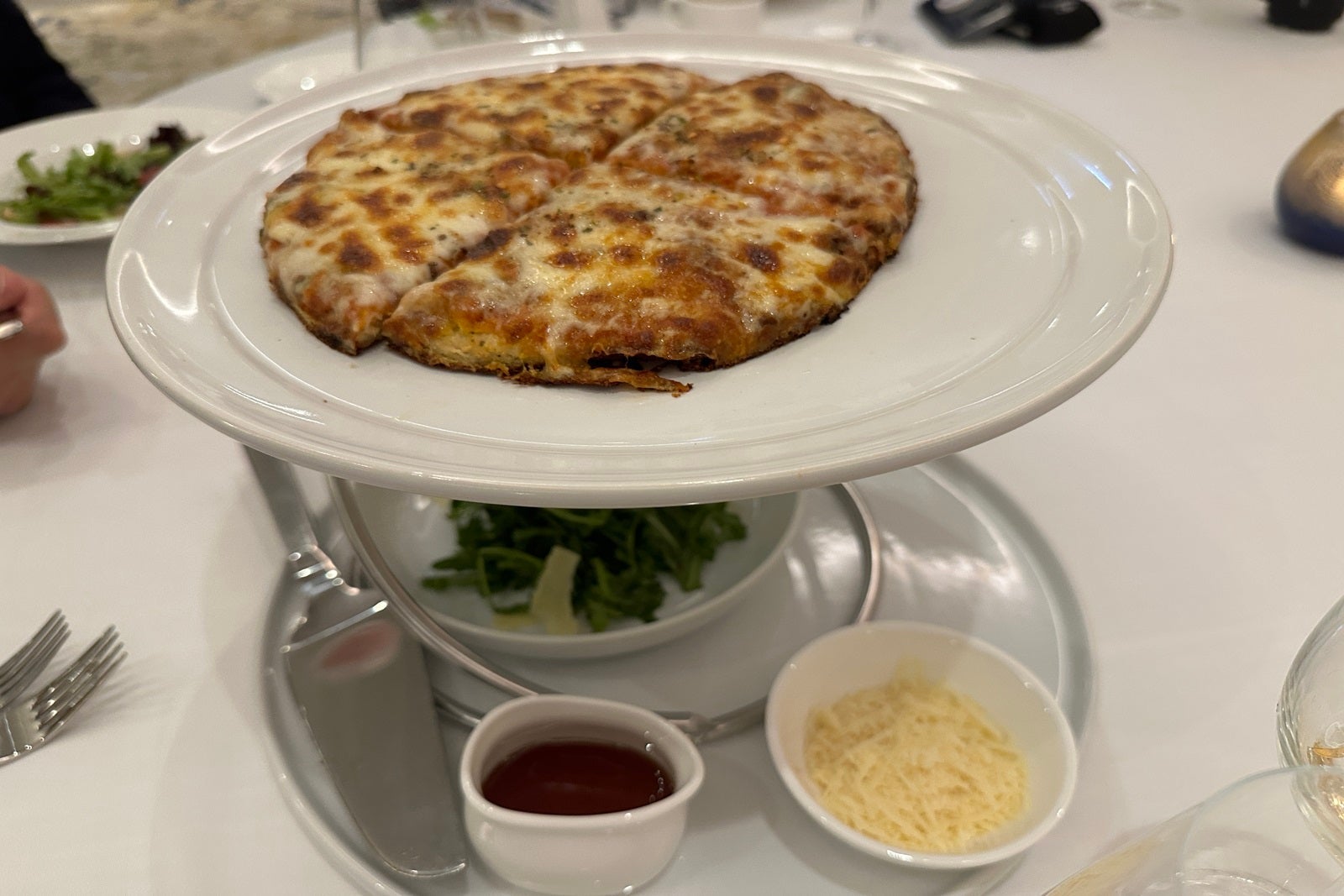 Pizza on a plate