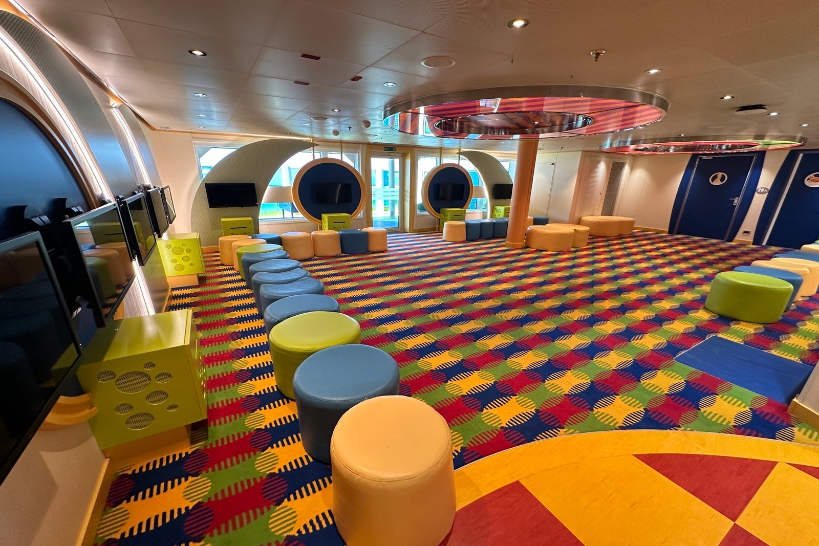 Part of the kids club on a cruise ship