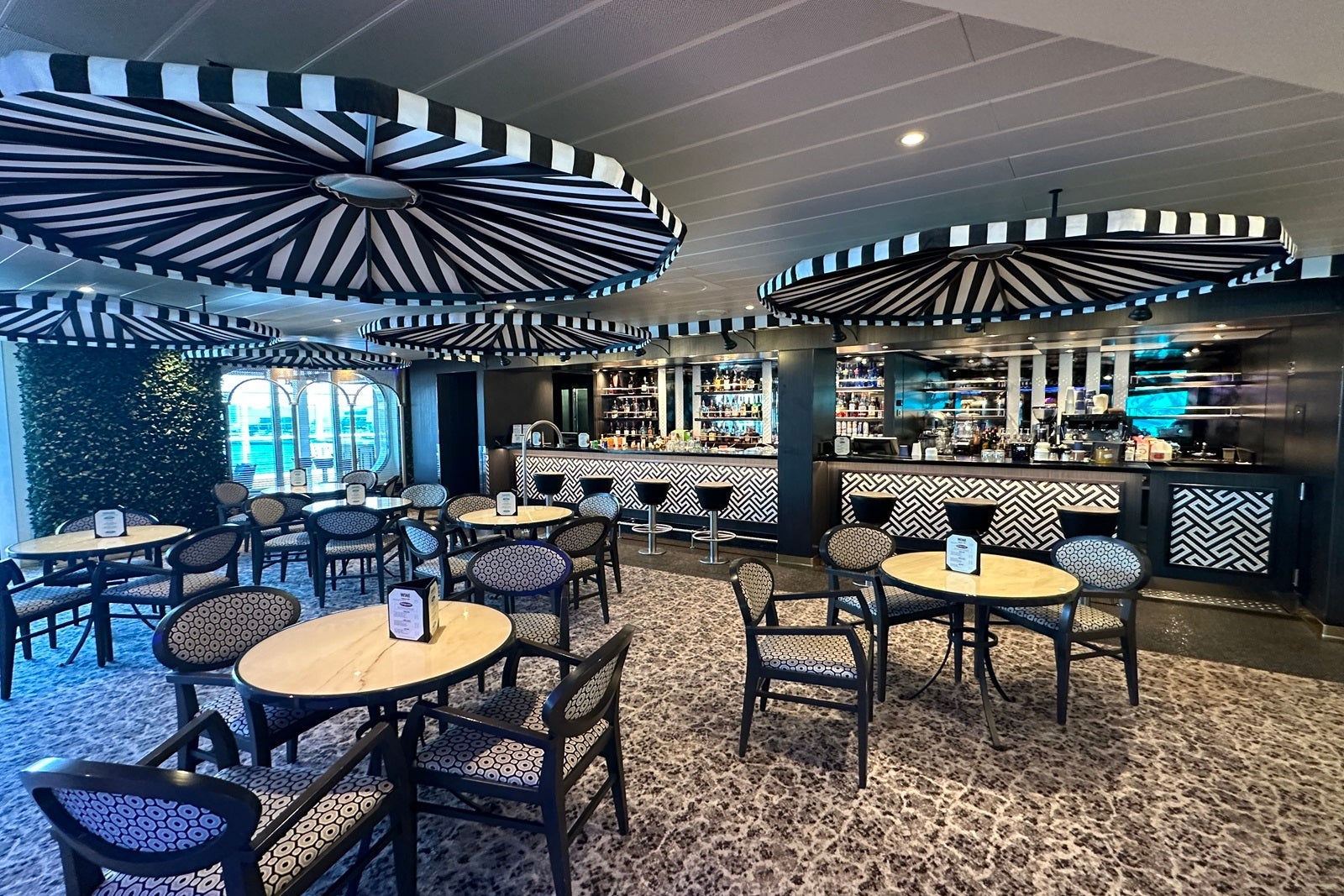 A bar on a cruise ship