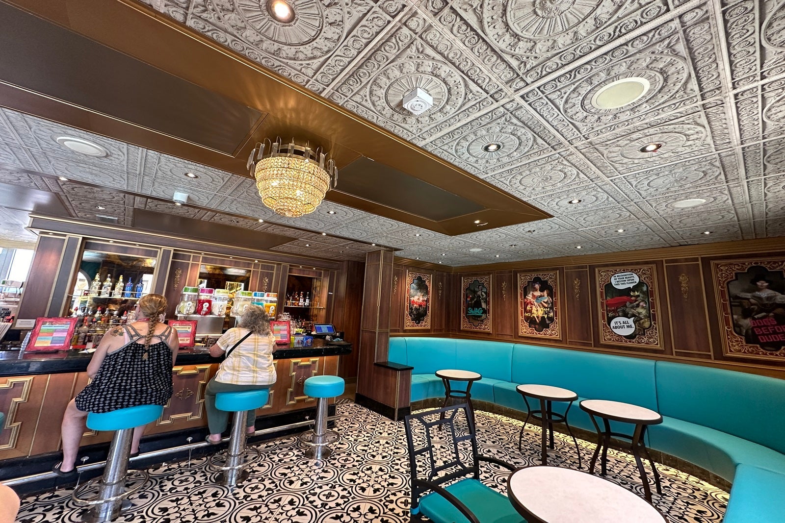 A cruise ship bar