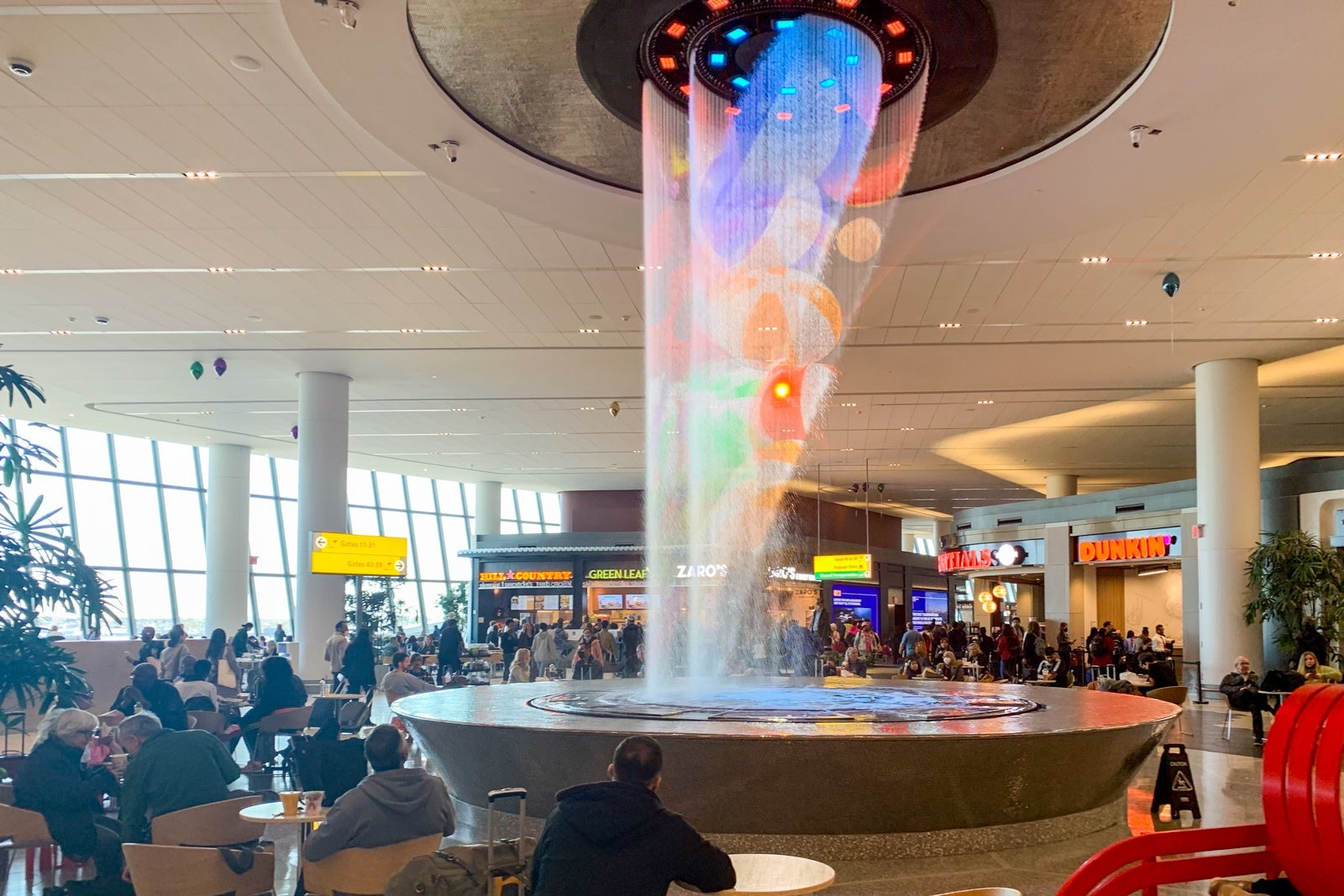 Fountain at New York City's LaGuardia Airport (LGA).