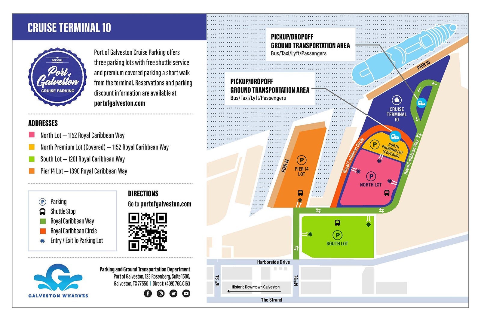 Port of Galveston Terminal 10 map