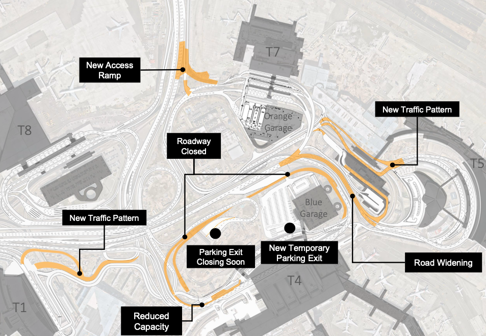 map of jfk roadways