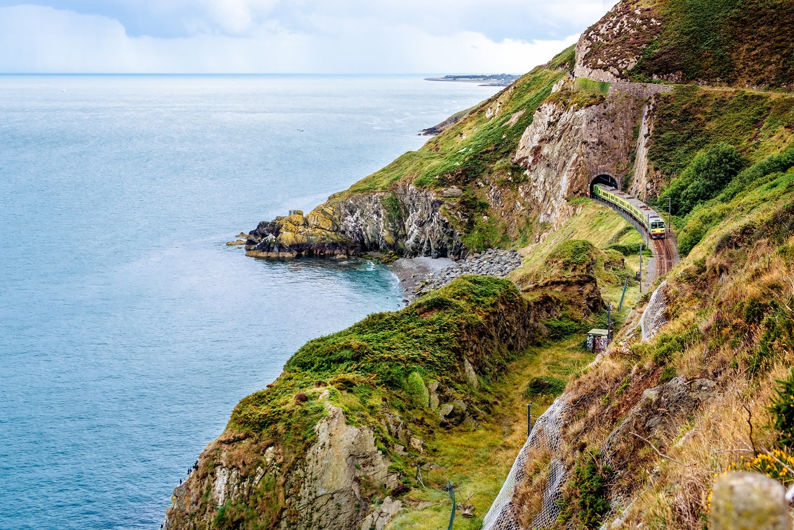 The Irish Rail from Dublin to Rosslare Europort in County Wexford
