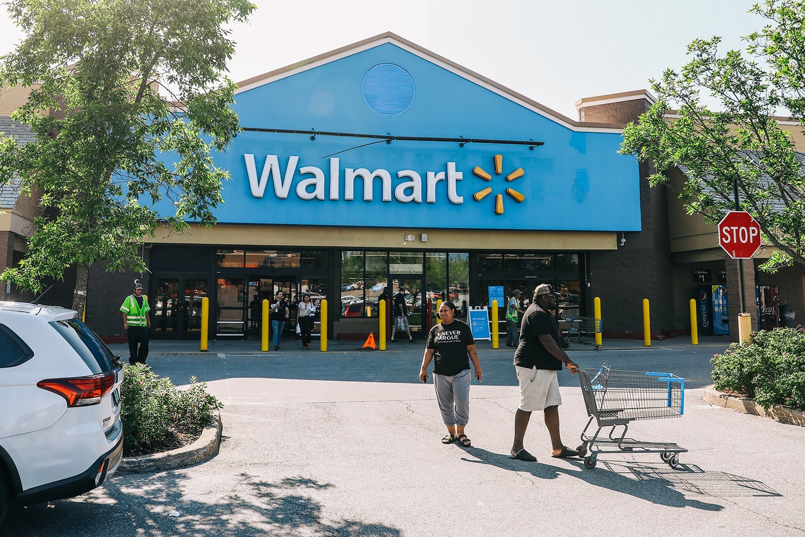 The exterior of a Walmart in Williston, Vermont
