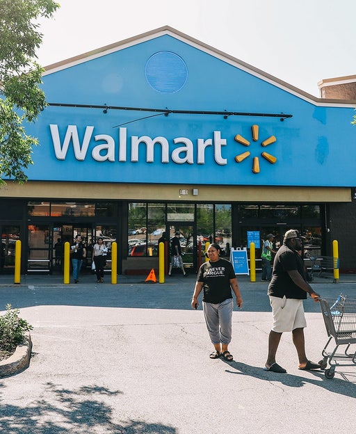 The exterior of a Walmart in Williston, Vermont