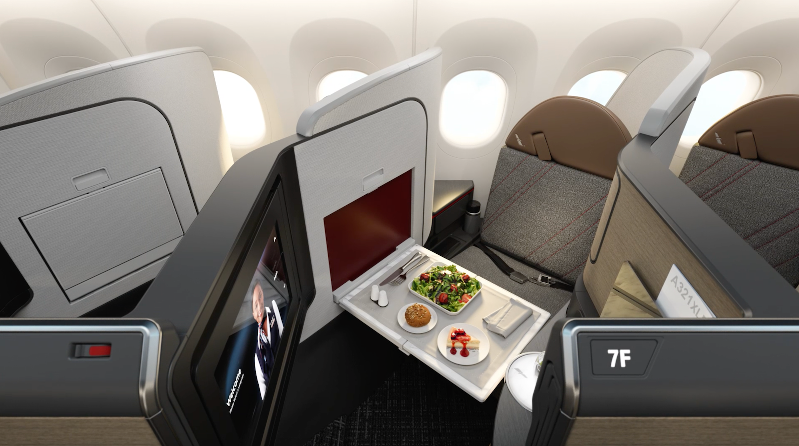 AA A321XLR suite. AMERICAN AIRLINES