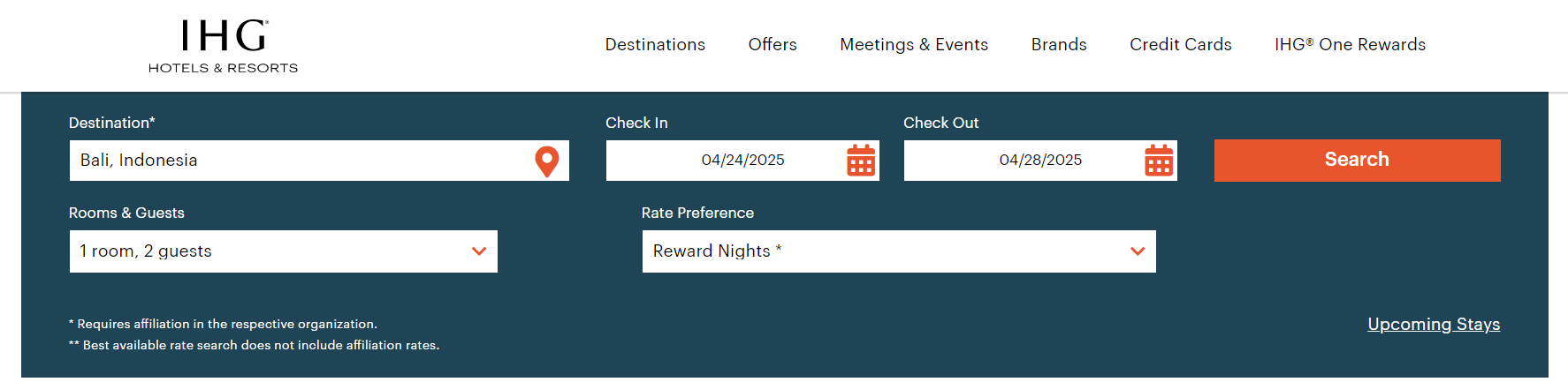 IHG fourth night free