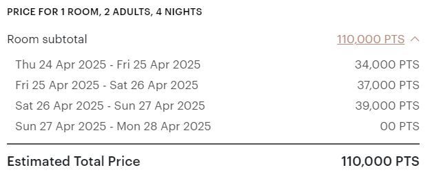 IHG fourth night free