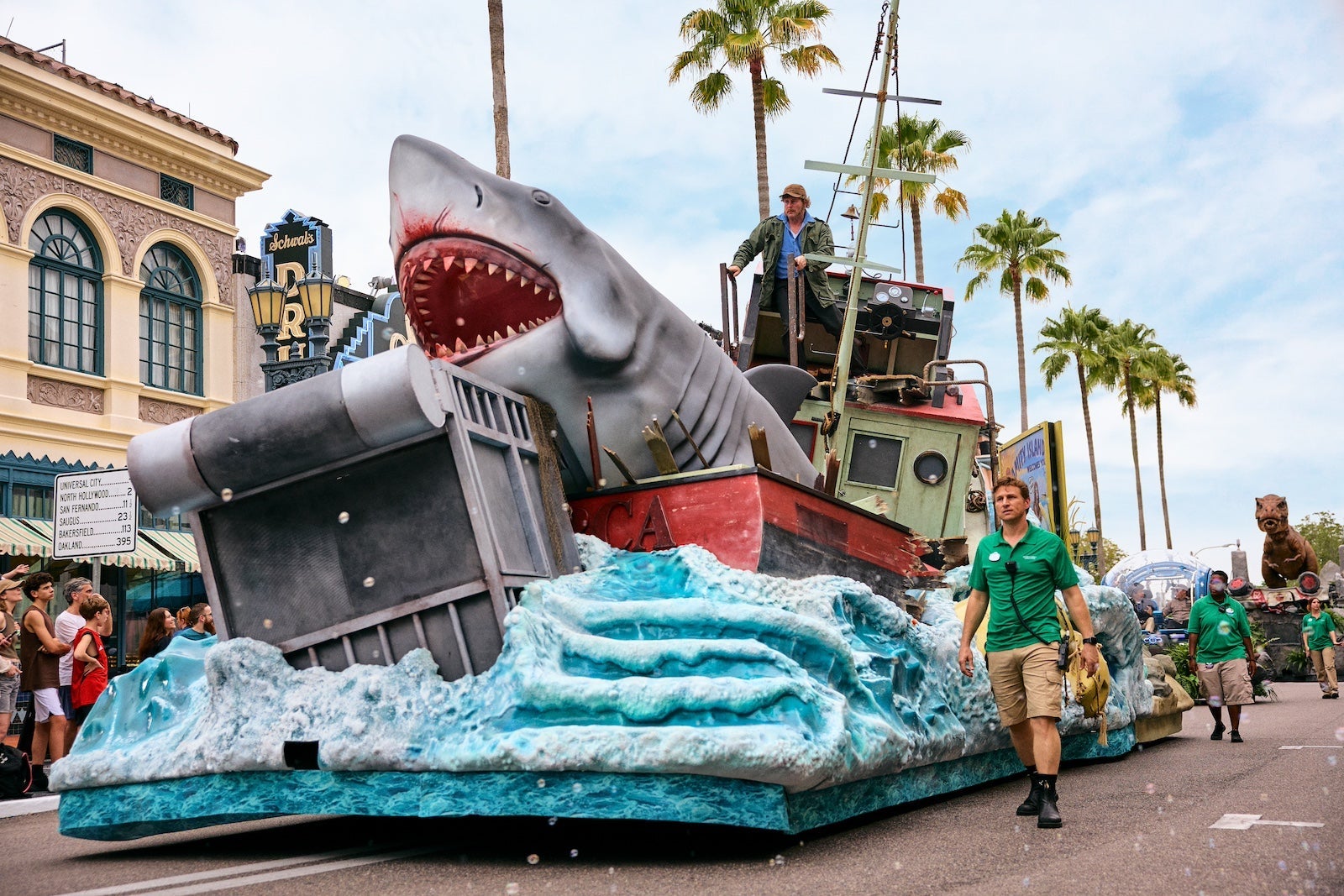 Jaws parade float