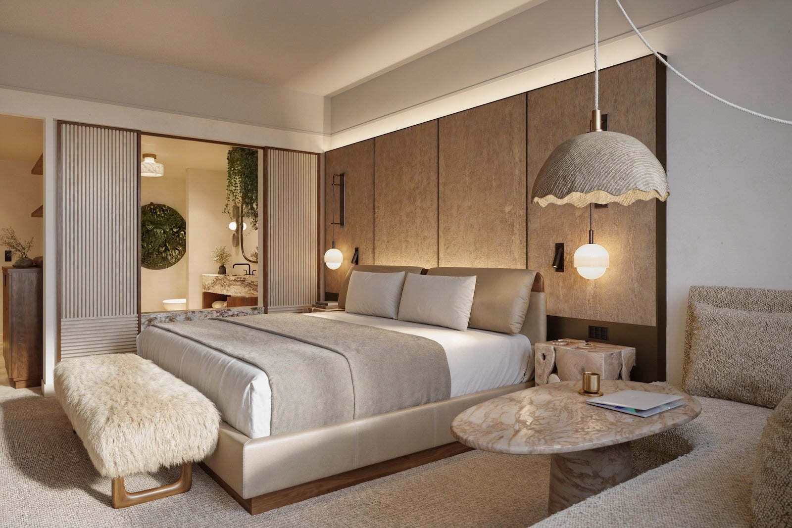 A bedroom at the 1HotelsSeattle
