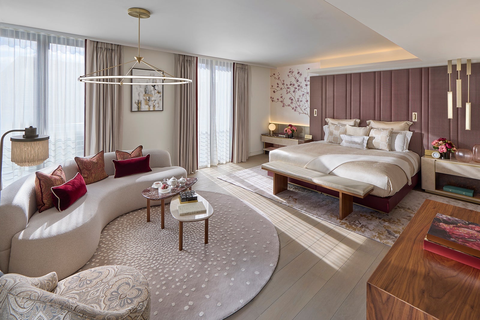 A bedroom at the Mandarin Oriental London