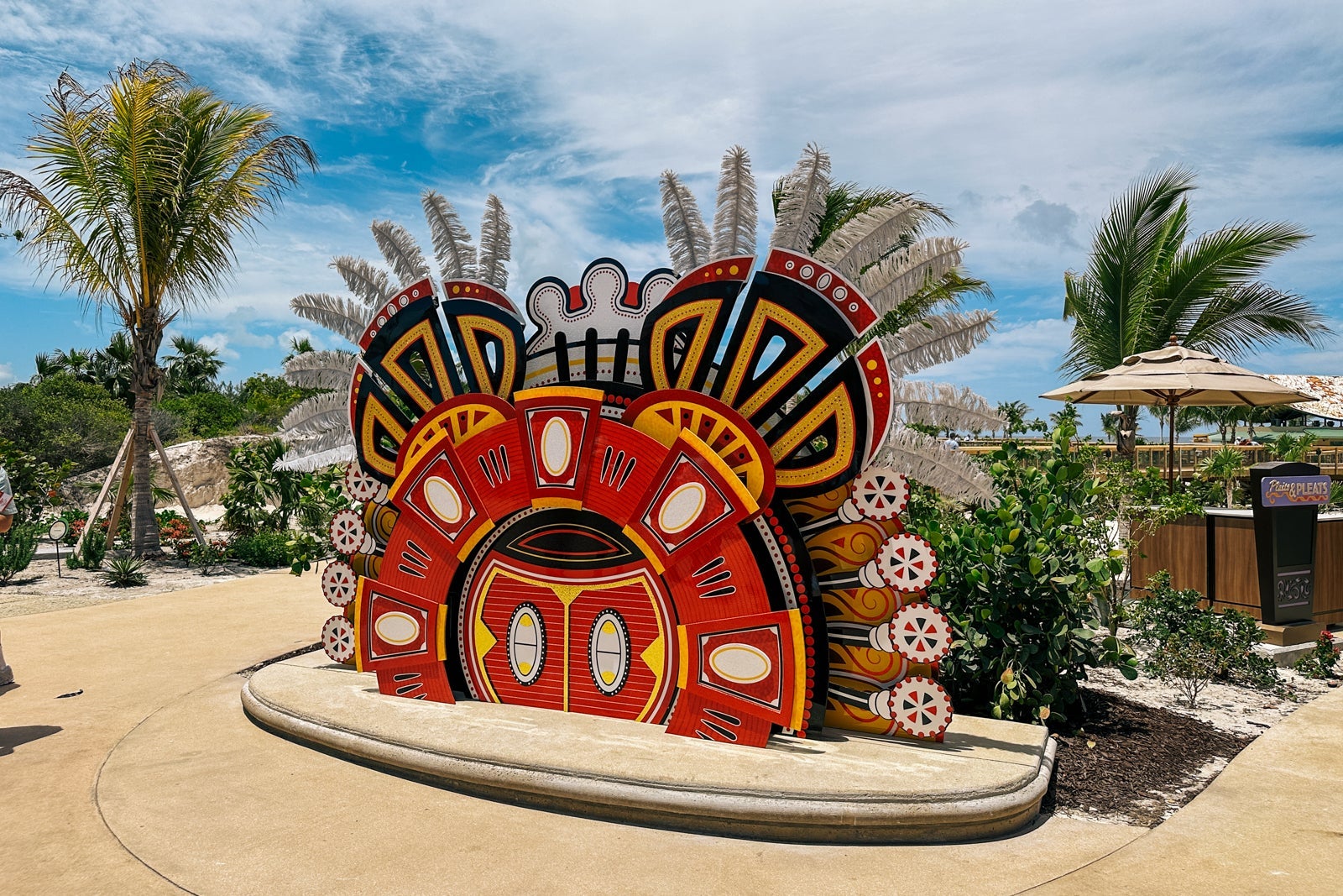 A welcome area at Disney's Lookout Cay at Lighthouse Point