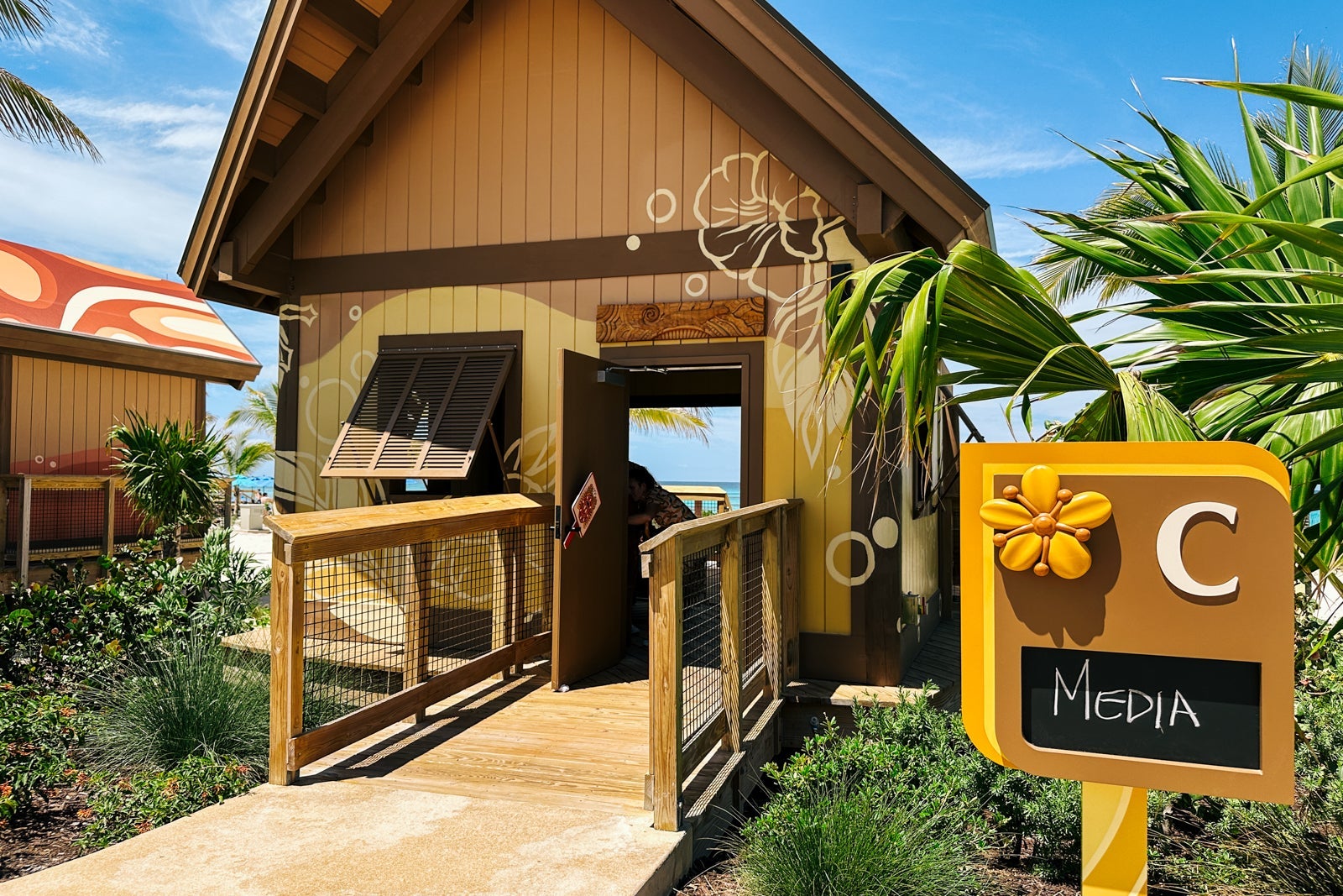 A standard cabana in Serenity Bay at Disney's Lookout Cay at Lighthouse Point