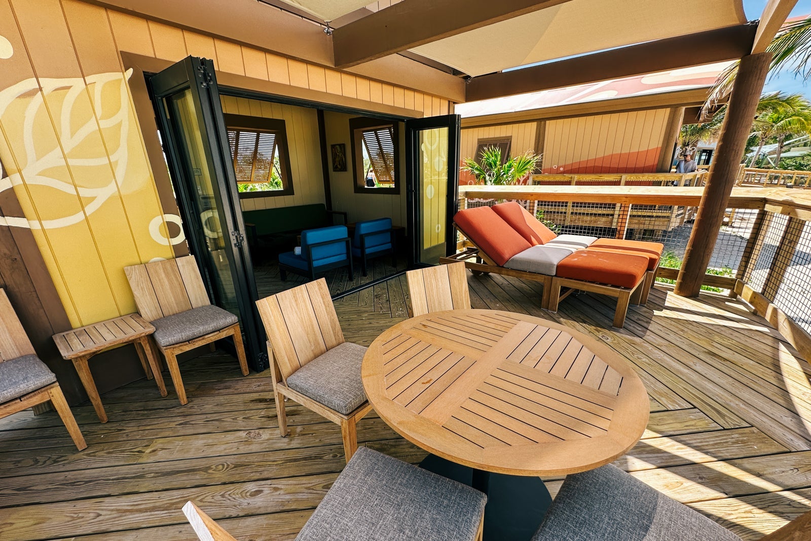 A standard cabana in Serenity Bay at Disney's Lookout Cay at Lighthouse Point