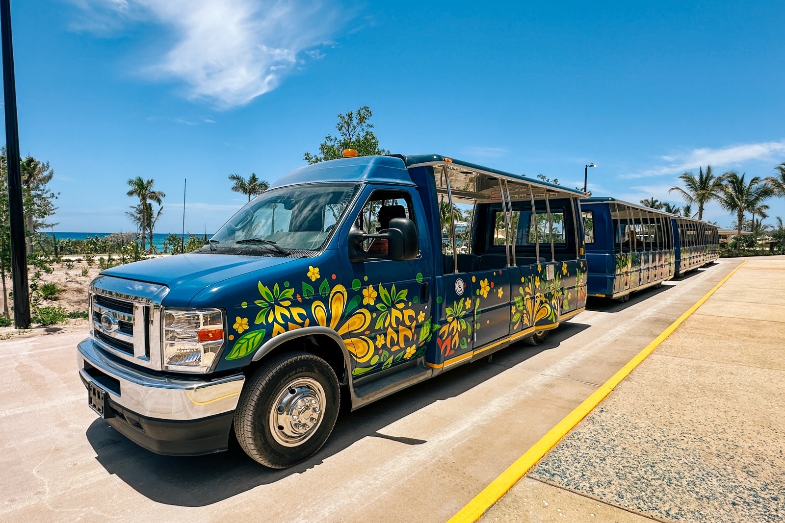 A tram at Disney's Lookout Cay at Lighthouse Point