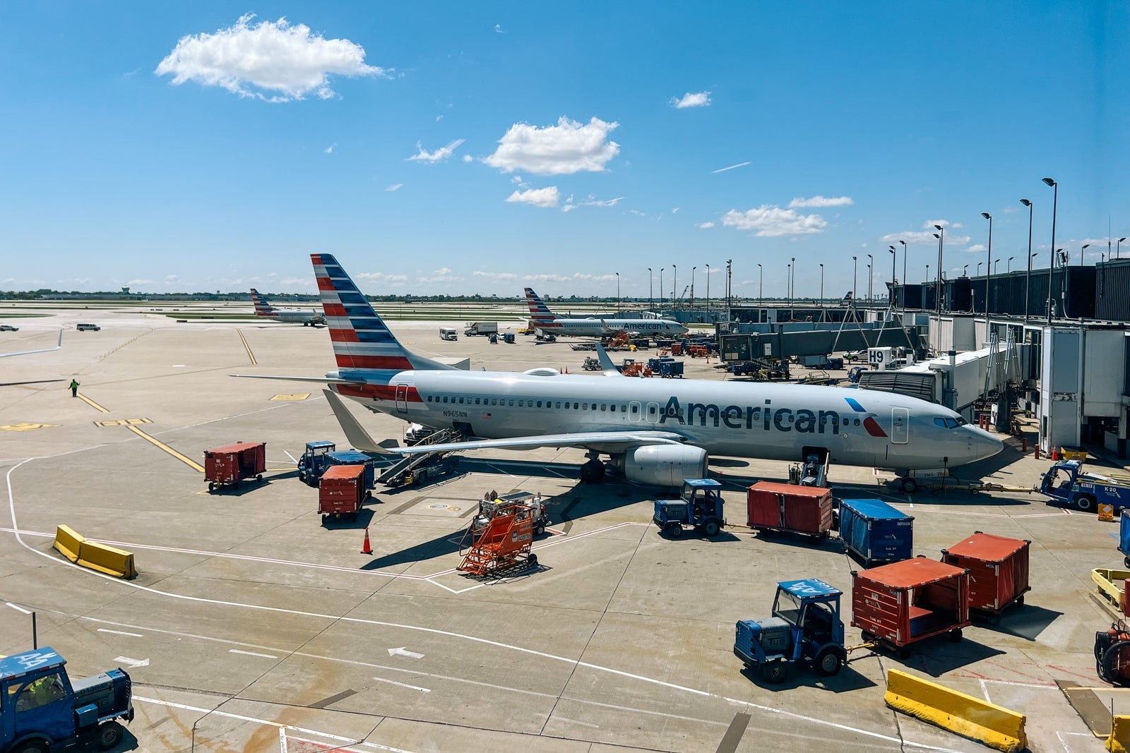 inside lounge at O'Hare