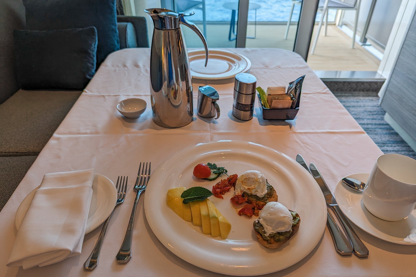 Room service on Silver Ray.