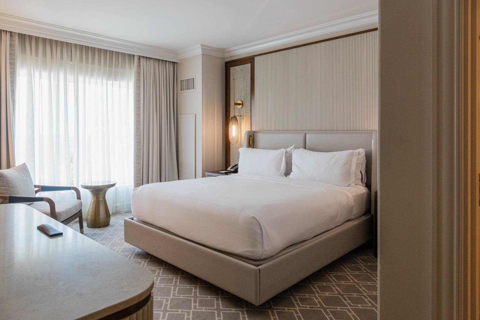 King bed in Waldorf Suite at Waldorf Astoria Orlando