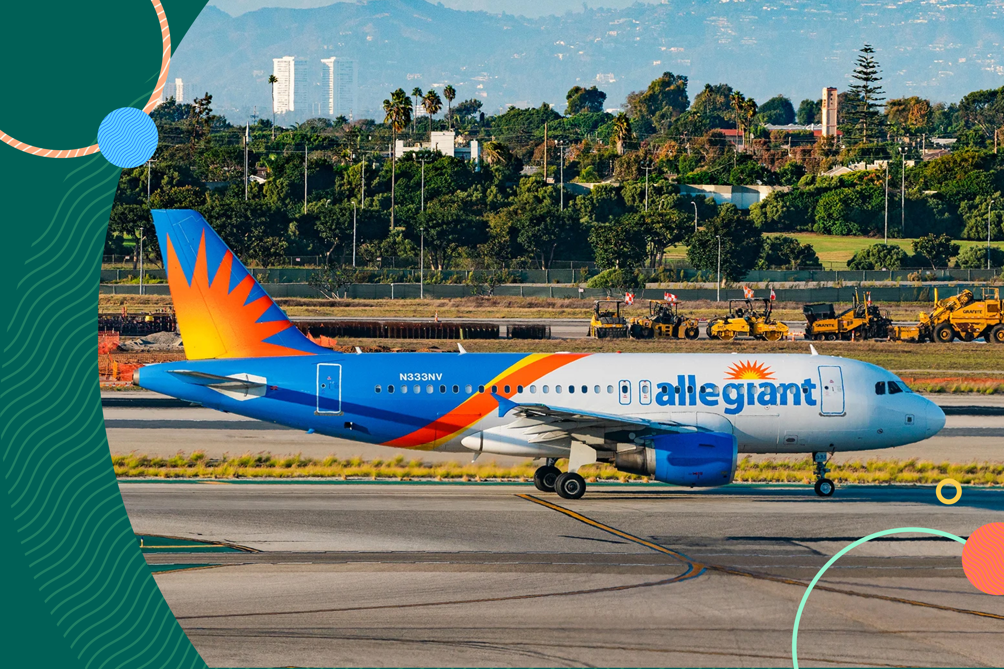 Allegiant plane on a sunny tarmac