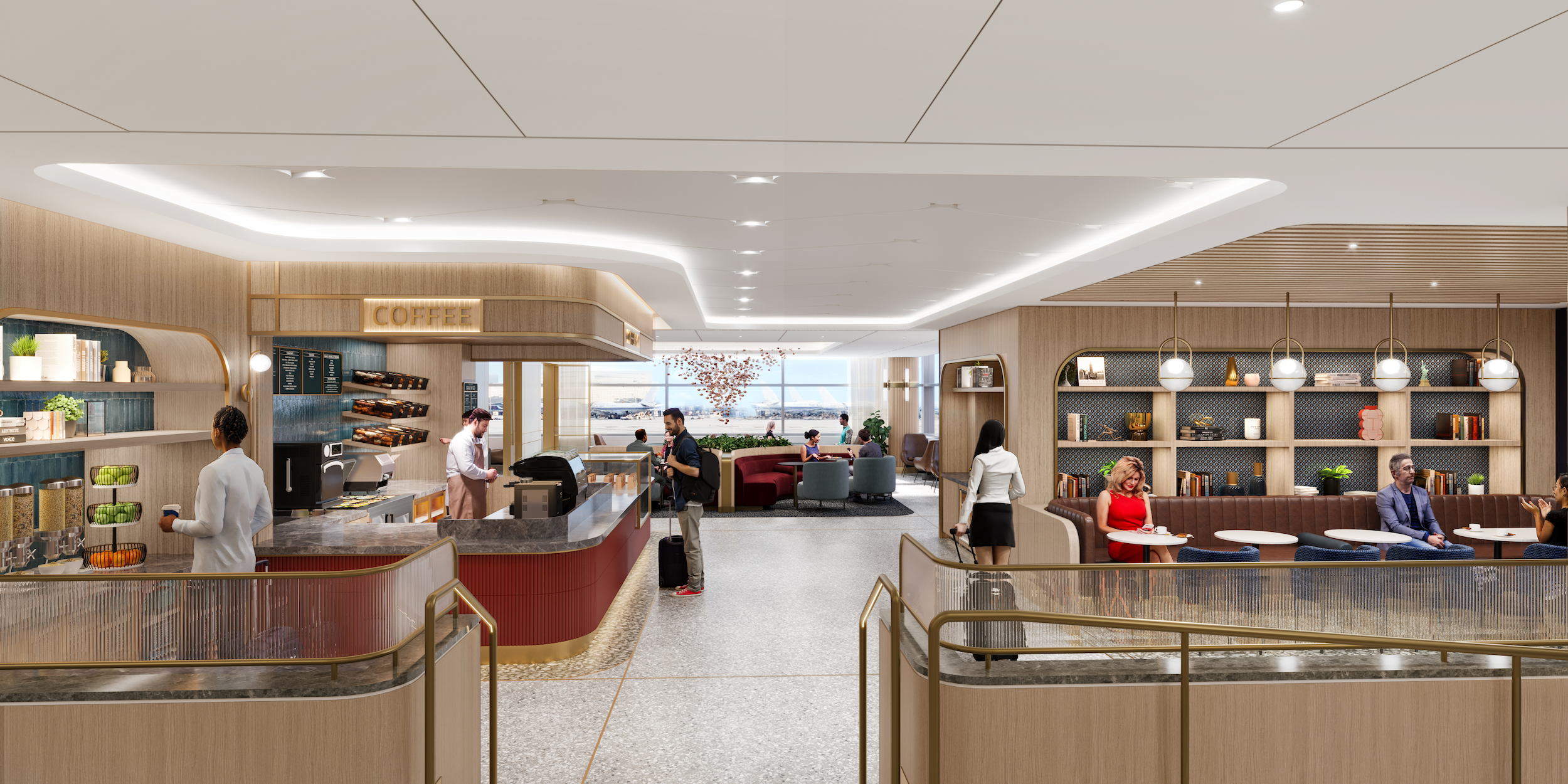 Capital One Lounge at JFK Redering - 2