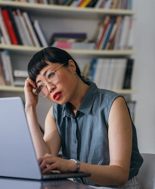 woman at computer