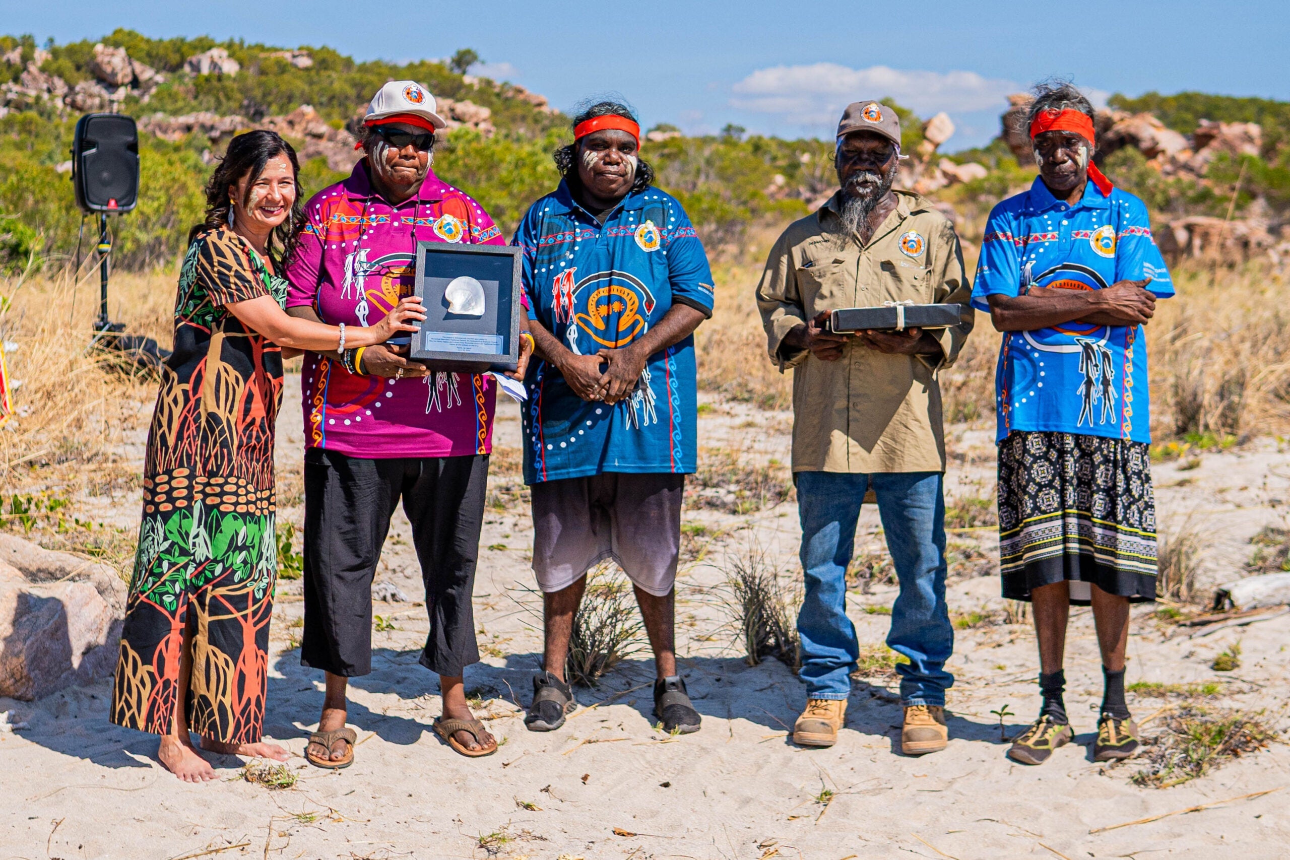 Traditional Owners at the Seabourn Pursuit naming ceremony