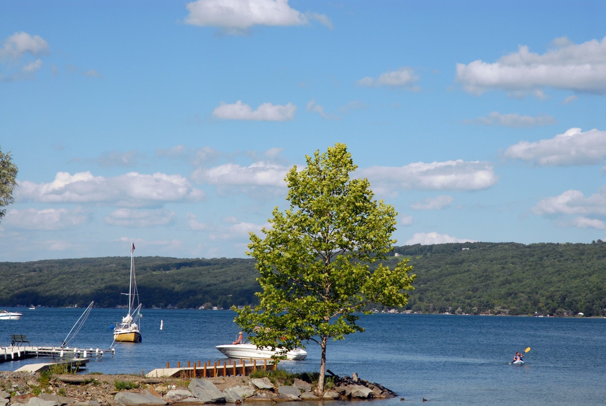 Boating on Keuka Lake