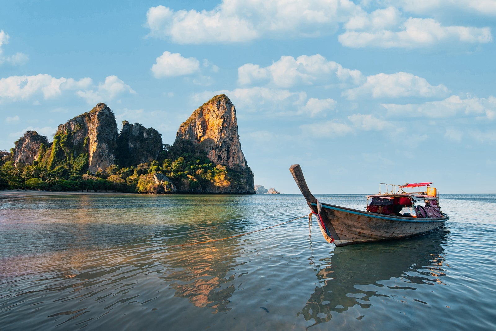 Longtail boat near Railay Beach, Krabi, Thailand