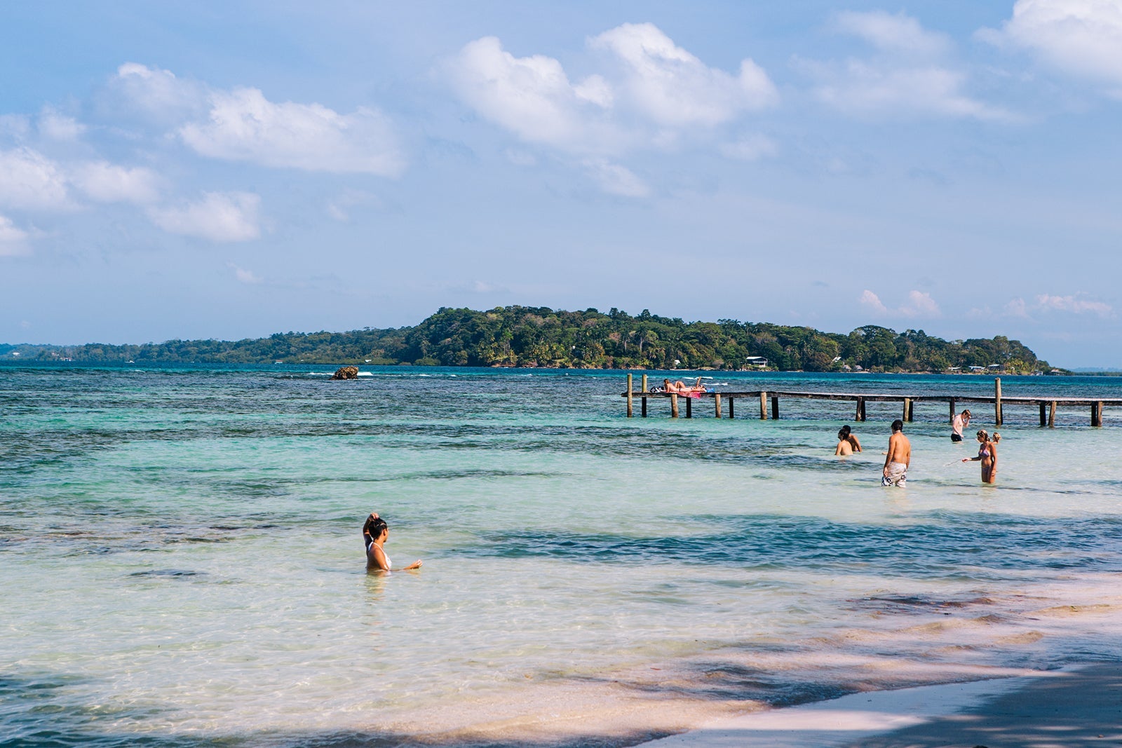 Bocas del Toro island in Panama in Central America