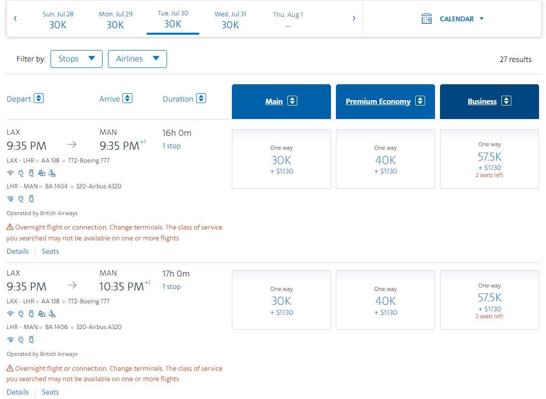 AAdvantage award