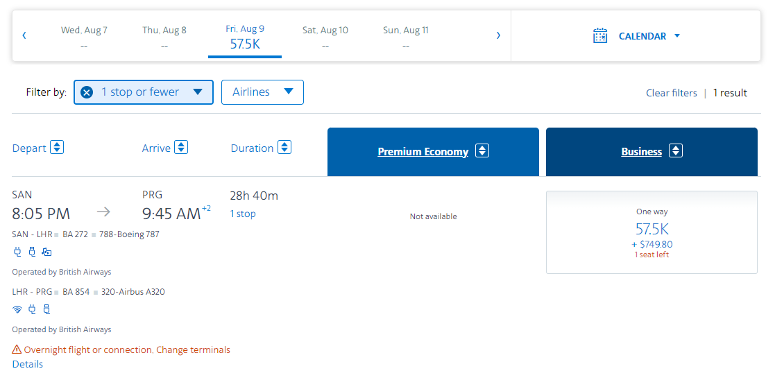 American Airlines awards