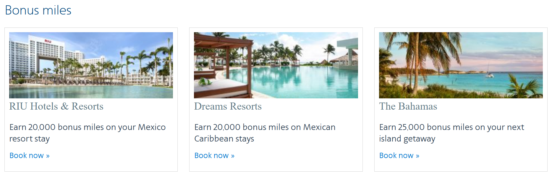 Bonus points offers through AAVacations