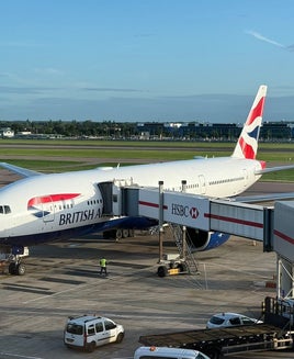 A British Airways plane at London Heathrow