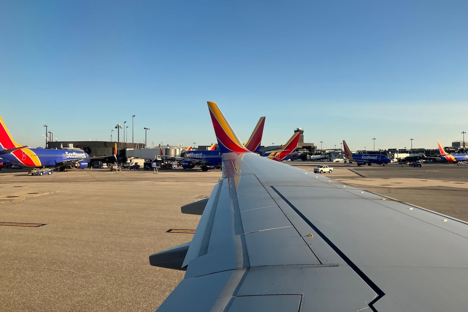 Southwest plane wing