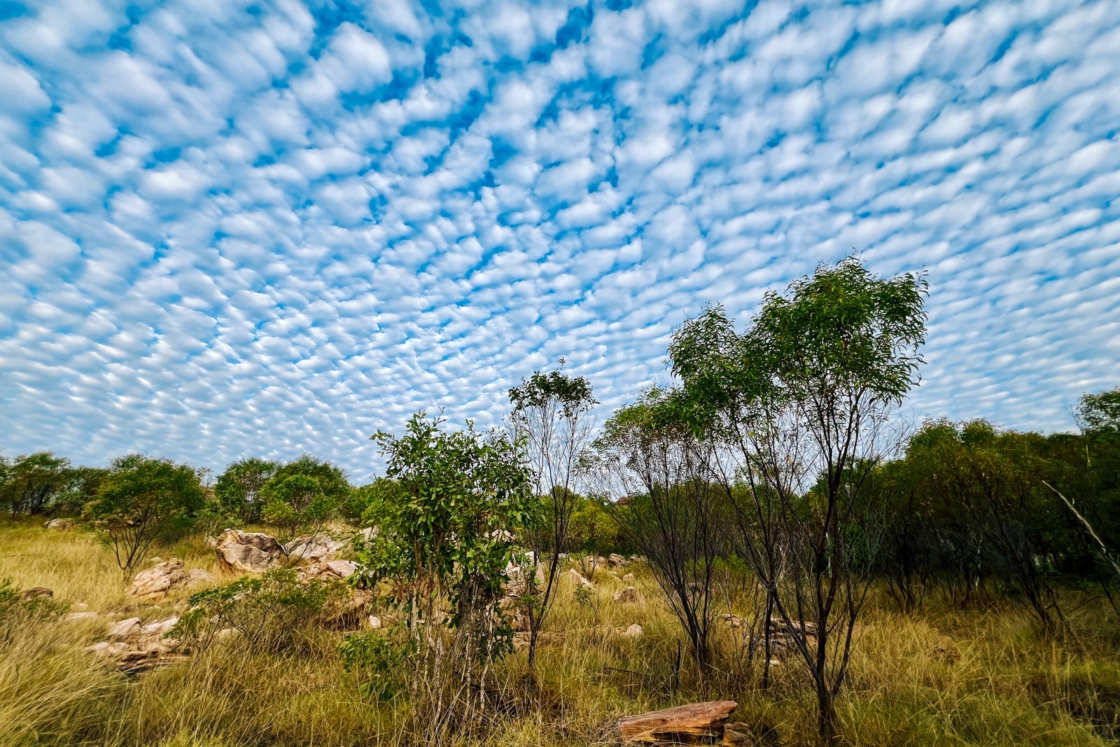 Patterned clouds create a stunning vista at Ngula (Jar Island)
