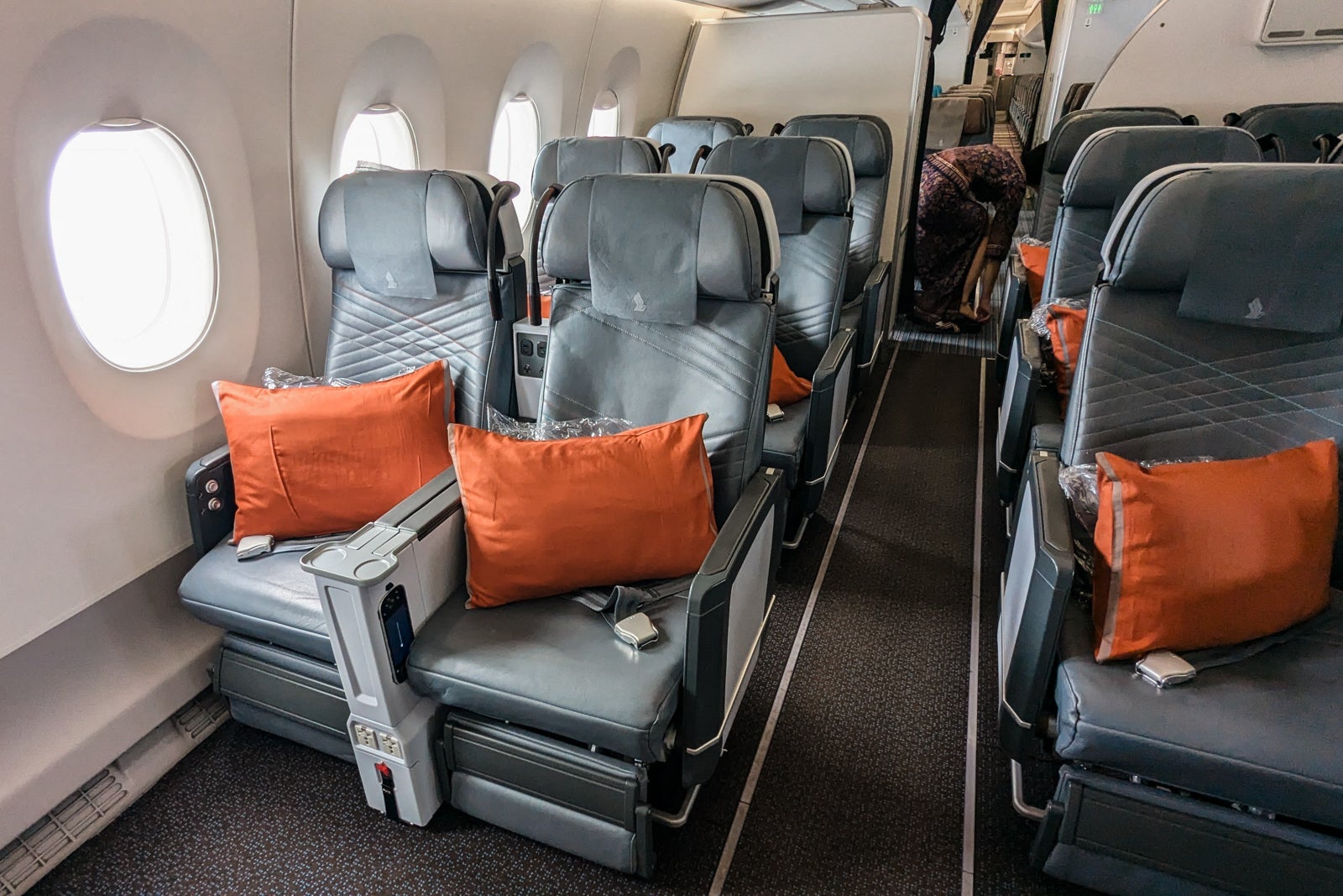 Singapore Airlines A350 premium economy cabin