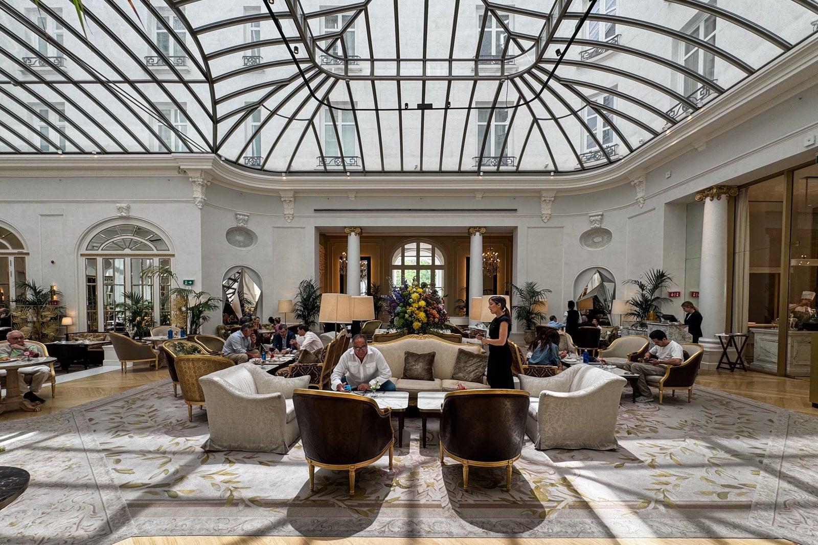The lobby of the Mandarin Oriental Ritz, Madrid