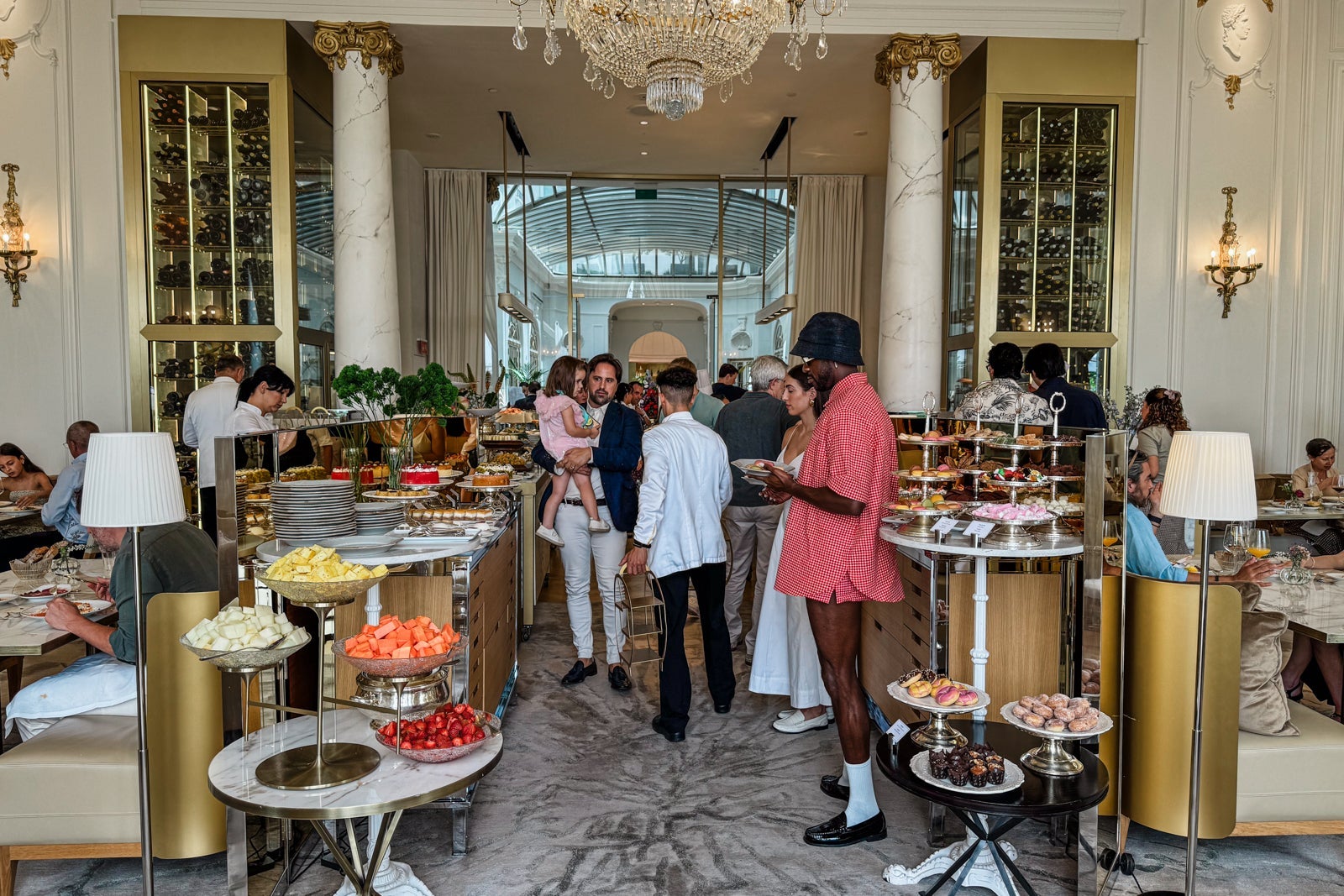 Breakfast buffet at the Mandarin Oriental Ritz, Madrid
