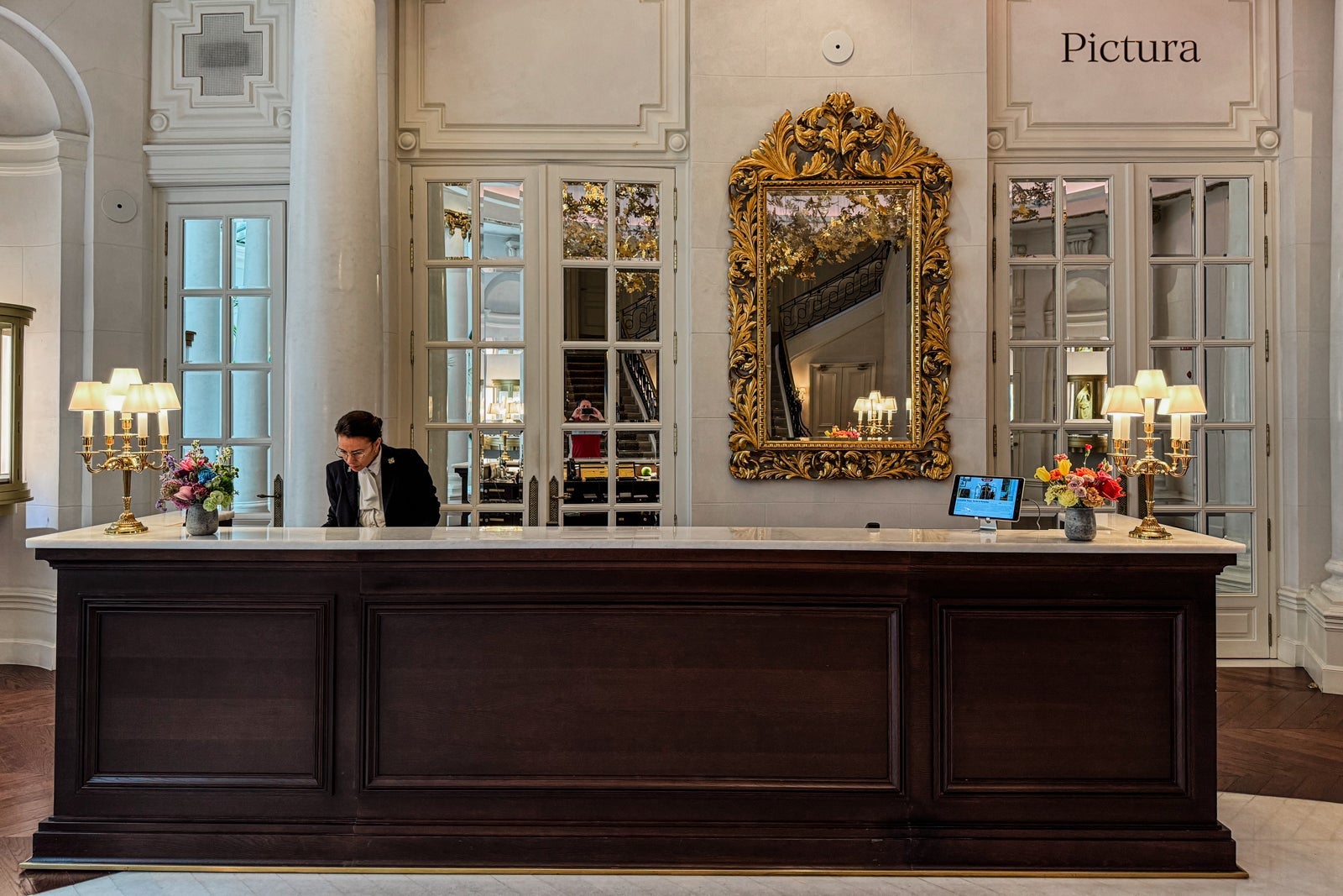 The concierge desk of the Mandarin Oriental Ritz, Madrid