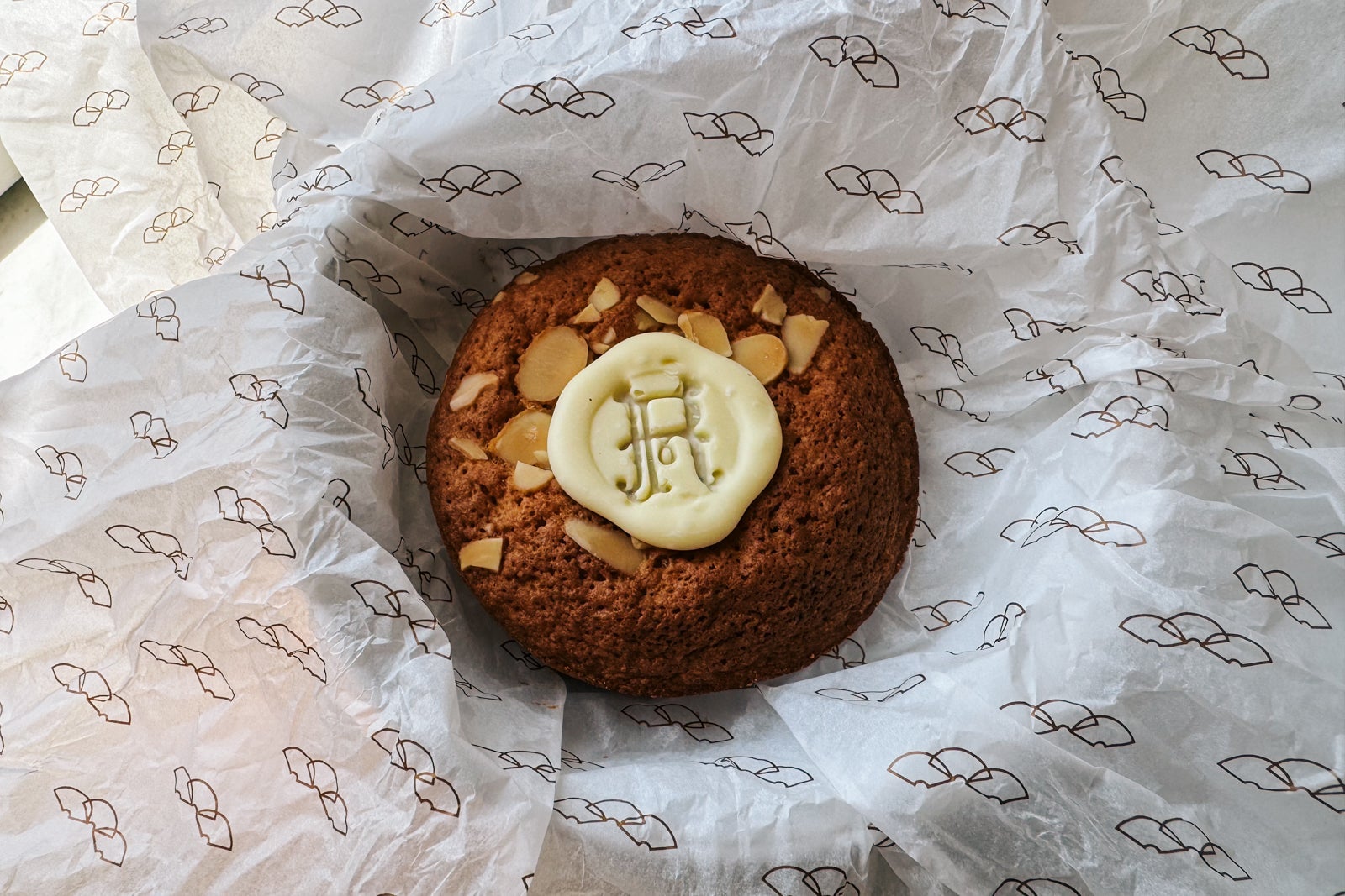 Welcome almond cake at Mandarin Oriental Ritz, Madrid