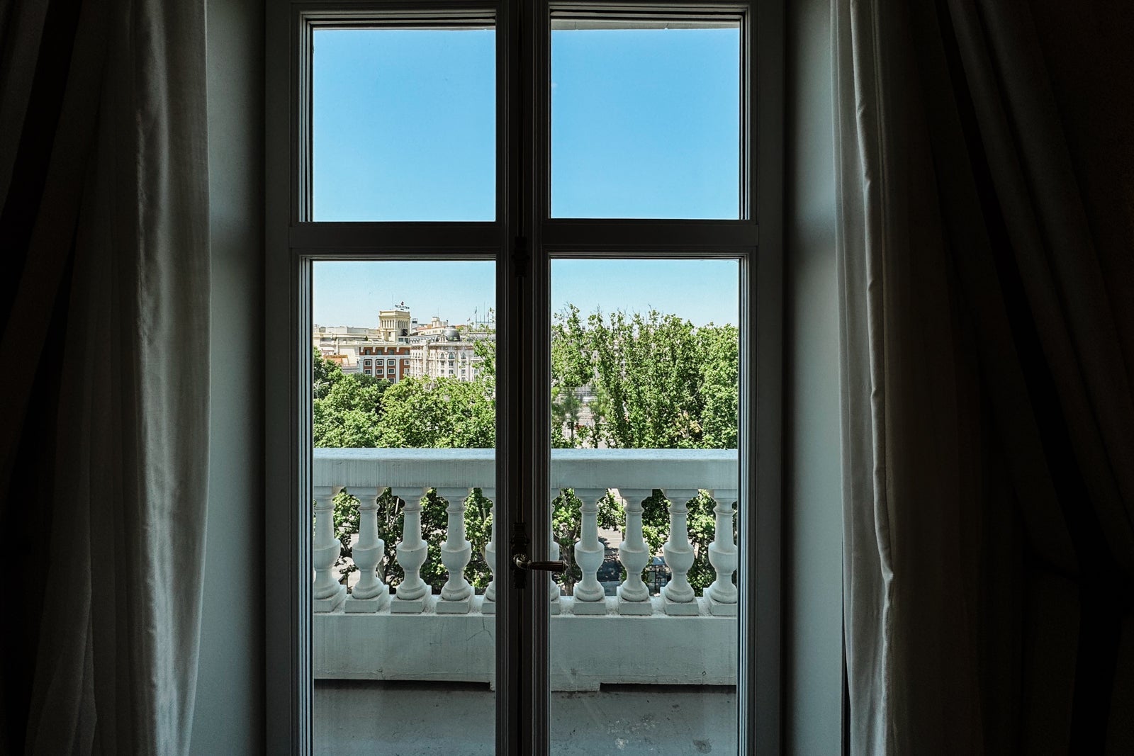 Blacony view at the Mandarin Oriental Ritz, Madrid