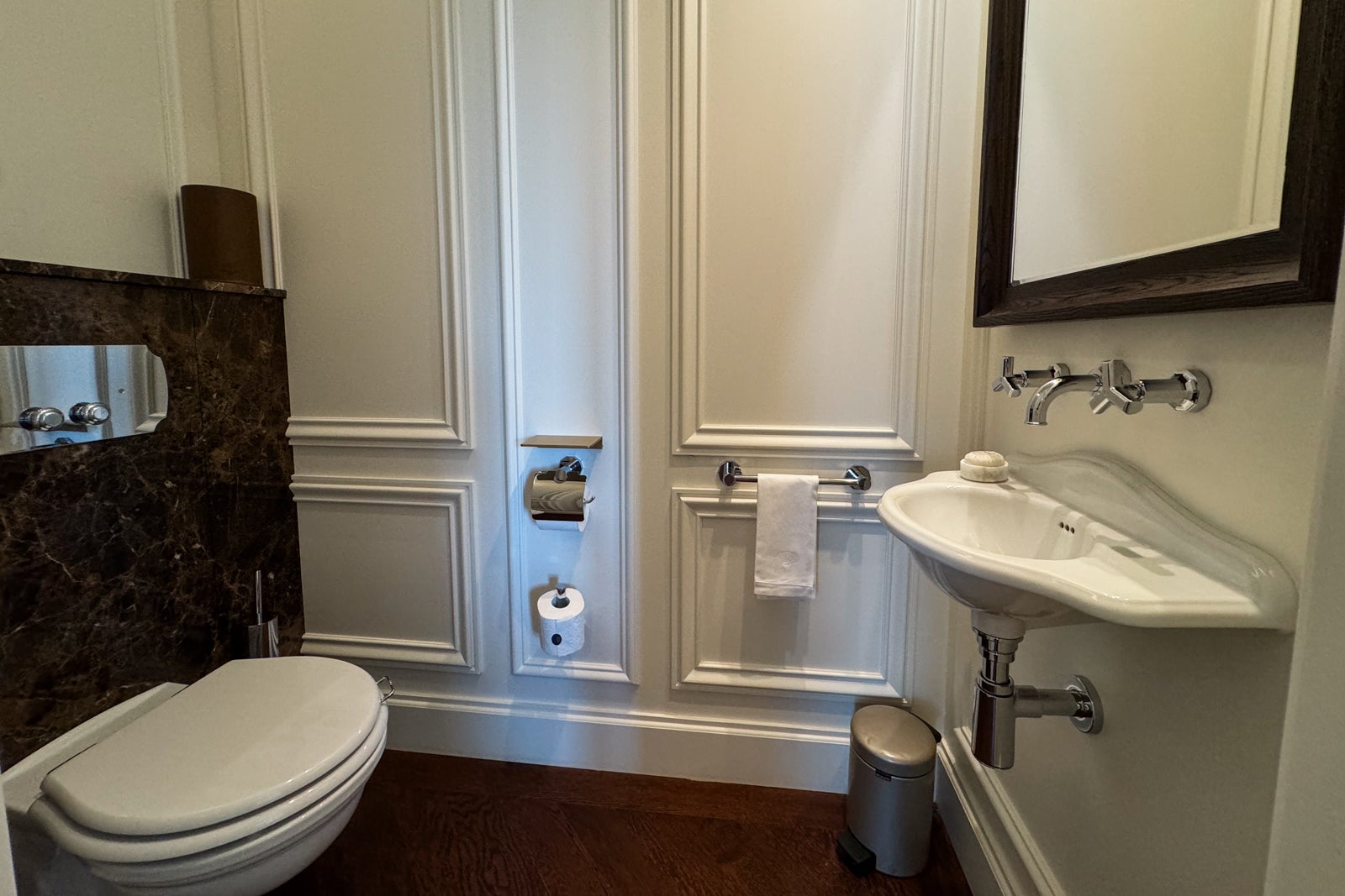 Water closet at the Mandarin Oriental Ritz, Madrid